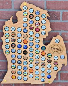 Michigan Beer Cap Map